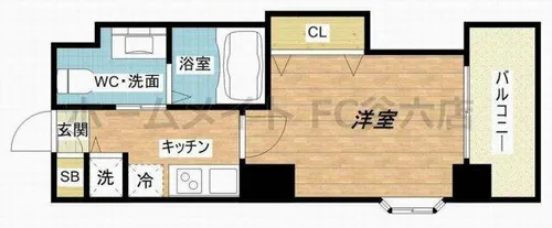 ラ・フォルム梅田north【5階】の間取り