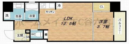 ファーストフィオーレ本町イーストⅡ【3階】の間取り