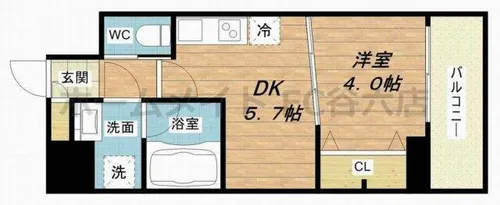 スプランディッド安土町【10階】の間取り