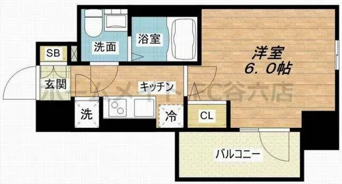 エスリード天王寺町北【12階】の間取り