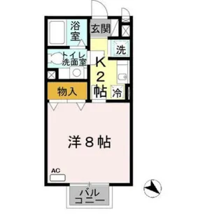 ヴェルドミール Ⅱ【1階】の間取り