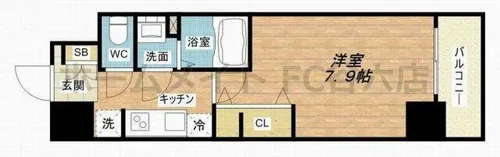 ララプレイスOSAKADOME CITYフトゥーロ【11階】の間取り