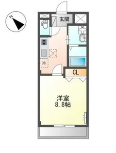 グランドスカイ笠松【201号室】の間取り