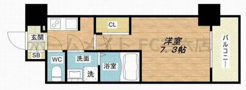 La Douceur西天満【5階】の間取り