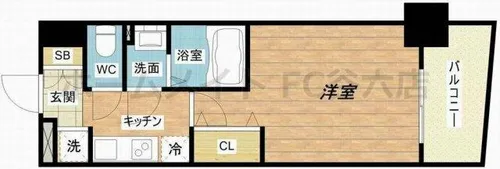 Luxe今里Ⅱ【7階】の間取り