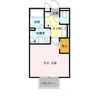 イーストファーム【207号室】の間取り