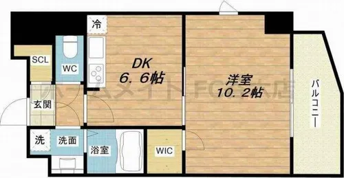 アーデン西天満【5階】の間取り