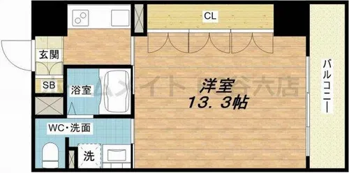 アーデンタワー南堀江【9階】の間取り