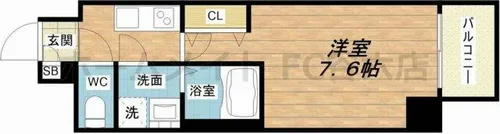 ES-Grande大阪福島【9階】の間取り