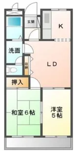 グリックユキモト【201号室】の間取り