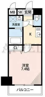 W.O.B.UMEDA【5階】の間取り