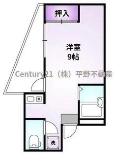 アンジェ大学前【2階】の間取り