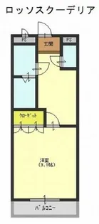ロッソスクーデリア【209号室】の間取り
