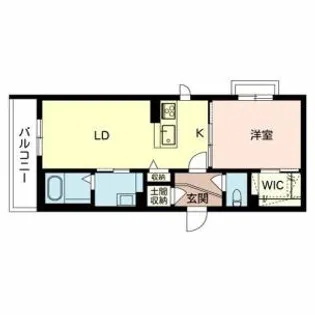 ふぁみりありんくう【C103号室】の間取り