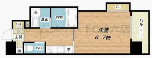 ファーストフィオーレ本町イースト【10階】の間取り