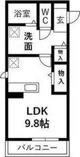 アール・オッツ【1階】の間取り