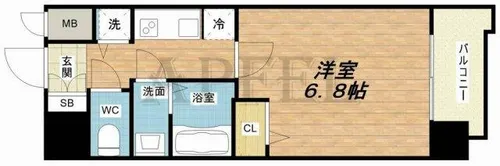 S-RESIDENCE天満Gracis【10階】の間取り