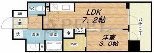アーバネックス新町【12階】の間取り