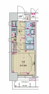 ララプレイス大阪福島アビリテ【2階】の間取り
