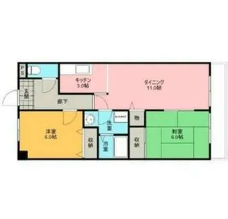 ハイデ上町【308号室】の間取り