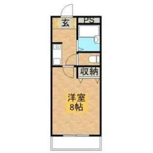 エクセレント中西【206号室】の間取り