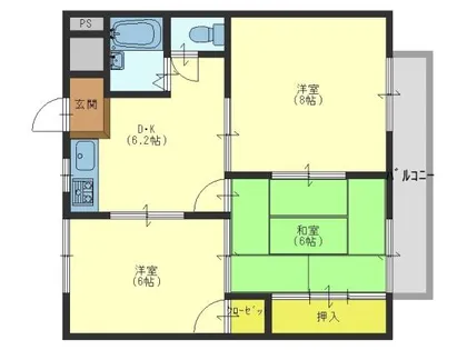 フローラル21【B305号室】の間取り
