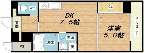 エレガンスレイヴ【3階】の間取り