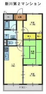 新川第2マンション【303号室】の間取り