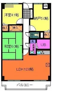 サンセール菊【401号室】の間取り