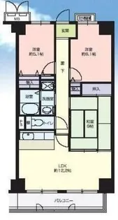 エテルノン泉佐野【405号室】の間取り
