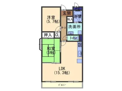 グランシャリオ久米田【202号室】の間取り