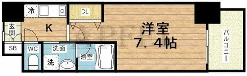 BROAD 新うめきたRESIDENCE【5階】の間取り