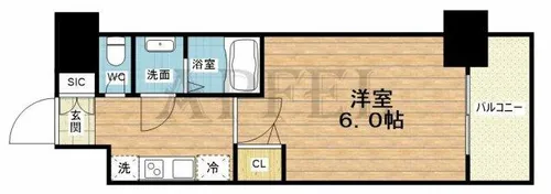 gm難波ウエストD.C.【10階】の間取り