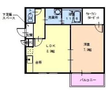 ラ・フェスタ池尻【302号室】の間取り