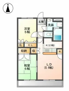 シャンテクレア【2階】の間取り