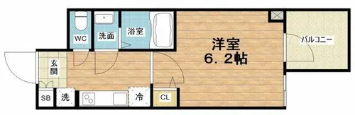 WORVE大阪本町【9階】の間取り