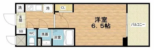 エスリードレジデンス本町パークフロント【13階】の間取り