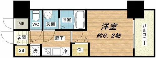 プレサンス高津公園ディオ【4階】の間取り