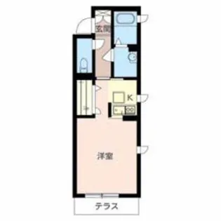 シャーメゾン岸和田【102号室】の間取り