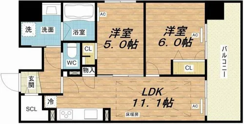 IBC Residence West【10階】の間取り