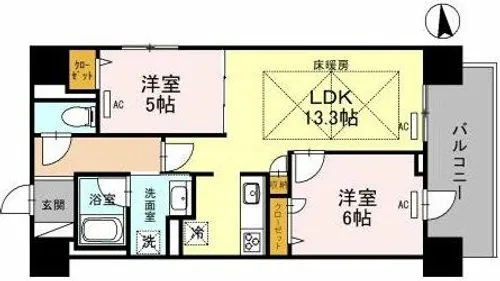 IBC Residence East【2階】の間取り