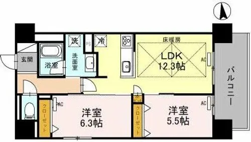 IBC Residence East【7階】の間取り