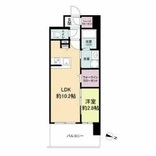 リヴェント難波サウス【12階】の間取り