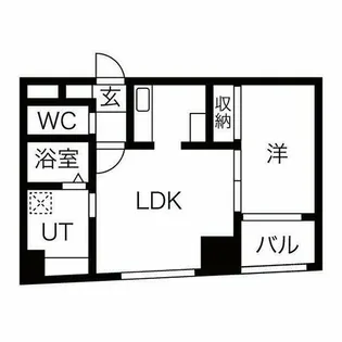コスモ釣鐘町【8階】の間取り