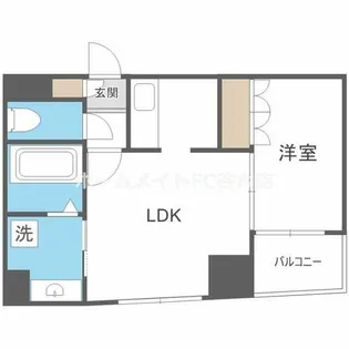 コスモ釣鐘町【8階】の間取り