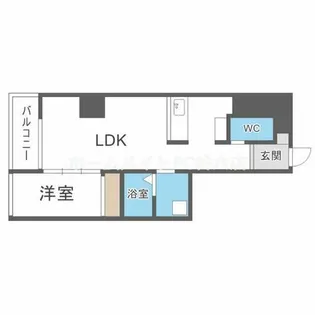 コスモ釣鐘町【4階】の間取り