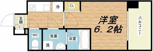 1Kの間取り画像