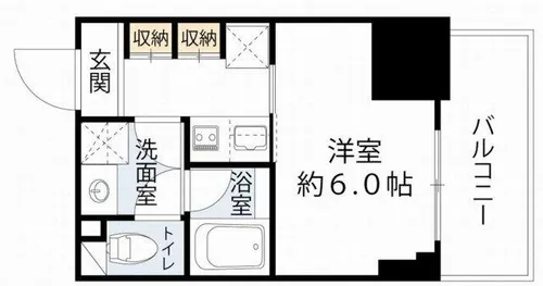 ルフォンプログレ堺筋本町タワーレジデンス【14階】の間取り