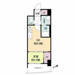 セレニテ九条リアン【4階】の間取り