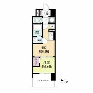 リヴェント難波サウス【6階】の間取り